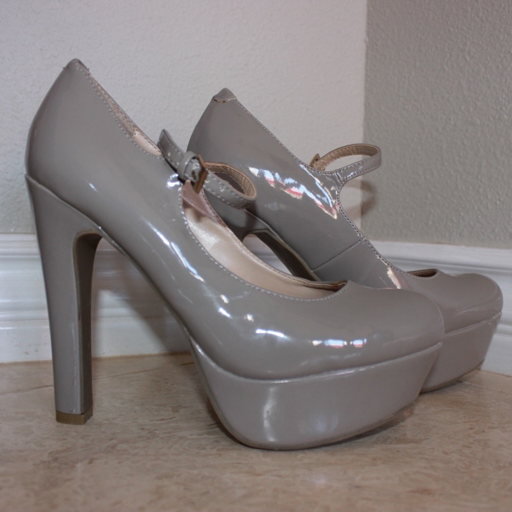 Taupe Strap Heels